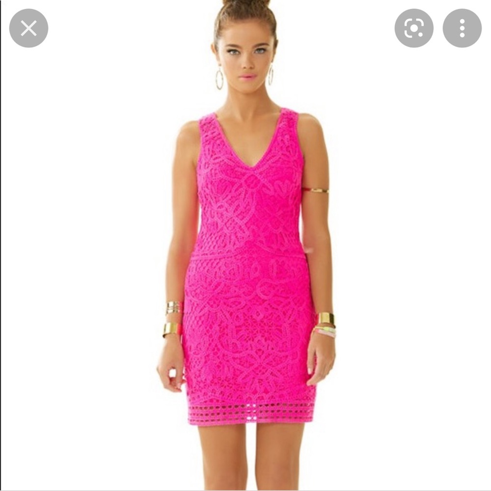 Lilly Pulitzer Astrid Shift knit crochet